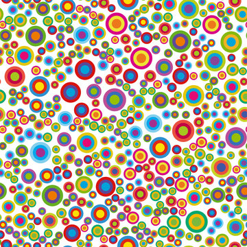 Colorful psychedelic circles.