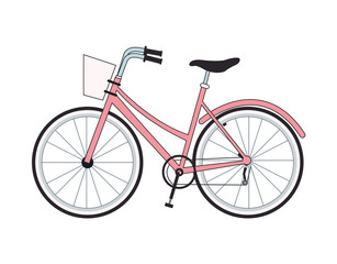 Vintage bike isolated