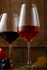 Two winery glasses