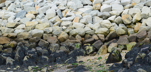 Sea Wall Rocks