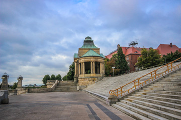 Haken Terrace in Szczecin. Summer. Poland 
