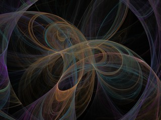 Futuristic digital 3d design art abstract background fractal illustration for meditation and decoration wallpaper