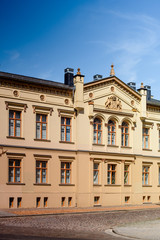 Fototapeta na wymiar Barocke Fassade in Neustrelitz
