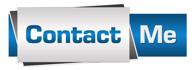 Contact Me Blue Grey Horizontal 