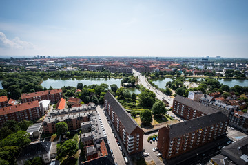 Obraz premium Copenhagen Denmark from above
