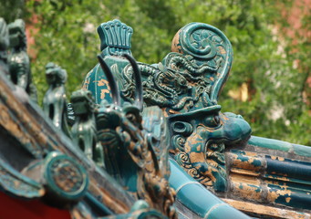 Chinese Dragon Roof Ornament, Henan Province, China