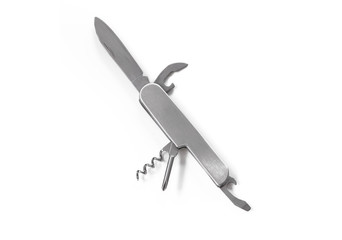 multipurpose knife isolated on white background

