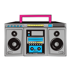 90s retro radio stereo