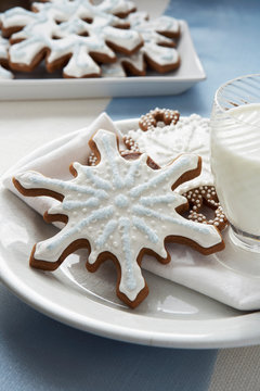 Snowflake Gingerbread Cookie