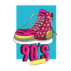 Triangle 90s retro cartoon