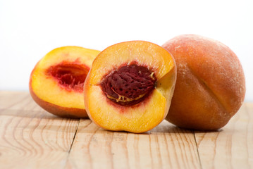 Fototapeta na wymiar image of ripe apricot closeup