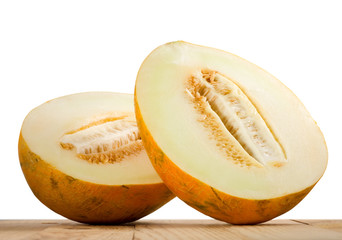 Isolated image of melon close-up