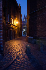 Narrow night street