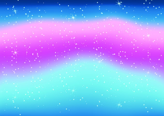 Vector illustration of fantastic colorful galaxy,Abstract cosmic background