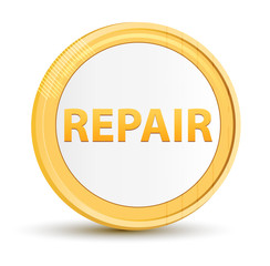 Repair gold round button