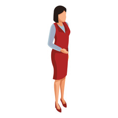 Fototapeta premium Executive woman avatar isometric
