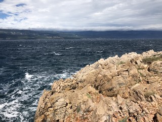 Sveti Marak, Insel Krk im Mittelmeer , Kroatien im Frühling