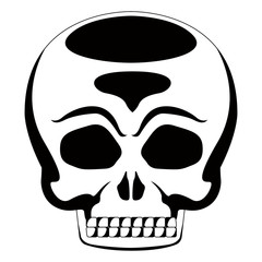 Isolated halloween skull mask. Vector illustration design