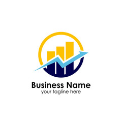 business finance and marketing logo design template