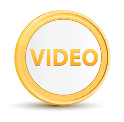 Video gold round button