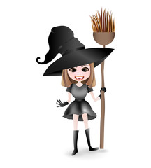 Cute young witch