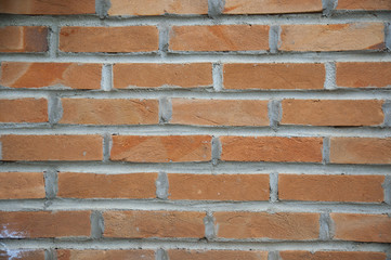 layered brown bricks