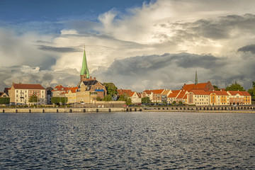 Obraz premium Helsingor Cityscape and Harbour