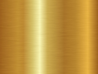 Brushed metal texture. Vector gold background. Seamless gold pattern. - 223011669