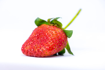 Strawberry rot on a white background.