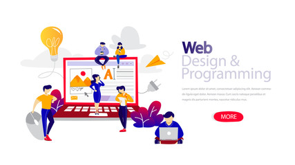 Web design horizontal banner for your website