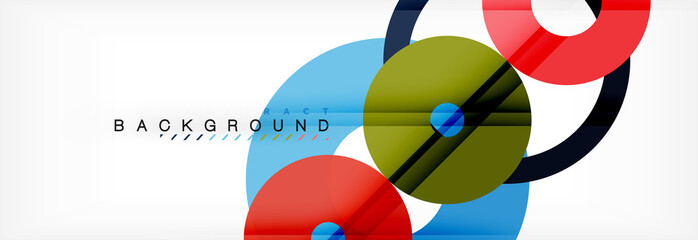 Obraz premium Geomtric nowoczesne tła, streszczenie szablon pierścieni