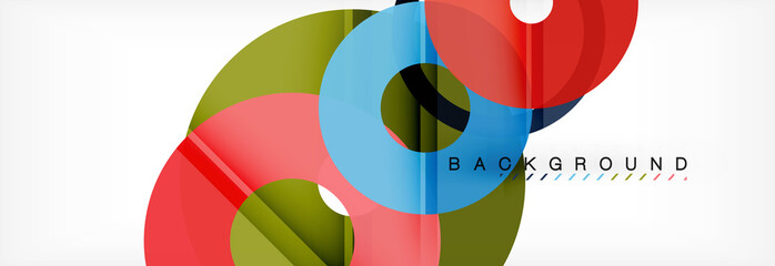 Geomtric modern backgrounds, rings abstract template