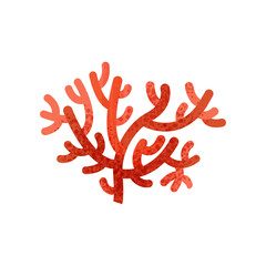 Red antler soft coral