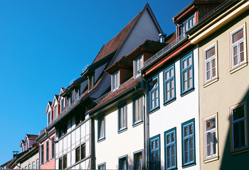 Obraz premium Traditional houses in the historic part of Erfurt, Thuringia, Germany