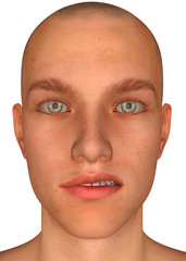 Boy's Face - 3D