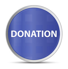 Donation blue round button