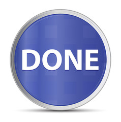 Done blue round button