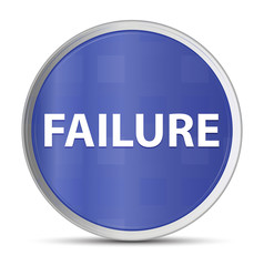 Failure blue round button