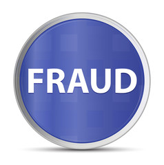 Fraud blue round button