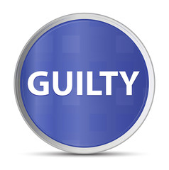 Guilty blue round button