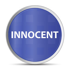Innocent blue round button