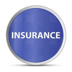 Insurance blue round button