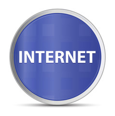 Internet blue round button
