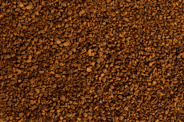 granules of instant coffee