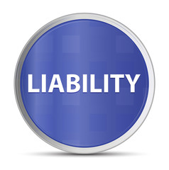 Liability blue round button