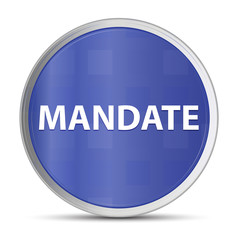 Mandate blue round button