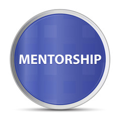 Mentorship blue round button