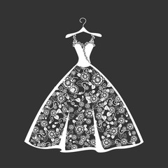 Wedding dress silhouette