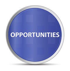 Opportunities blue round button