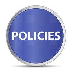 Policies blue round button